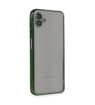 Galaxy A04 Kılıf Razer Lensli Silikon - Yeşil