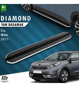 S-Dizayn Kia Niro Diamond Krom Yan Basamak 183 Cm 2017 Üzeri