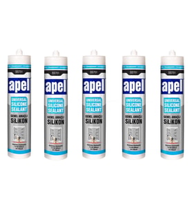 5 Adet Apel Genel Amaçlı Silikon Şeffaf 250 ml 