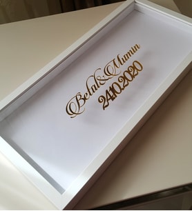 23x50 cm Verda Fotoğrafsız Anı Çerçevesi-Derin Çerçeve-Hediyelik Kişiselleştirilmiş Çerçeve
