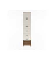 Hyperion Dolap 2 Raflı 4 Çekmeceli 2 Kapaklı 60x44x243 Çam-Aytaşı