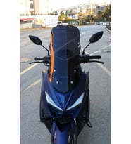 MOTOCAM Arora Max T Ön Cam 2022-2026 Model 55cm Siyah Renkli 4mm KISA