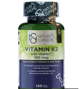 Nature's Supreme Vitamin K2 100 Mcg 120 Kapsül