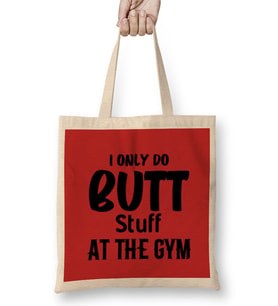 Gym Workout Fitness Lover Motivation Gift Quotes For MEN Women Bez Çanta Uzun Saplı