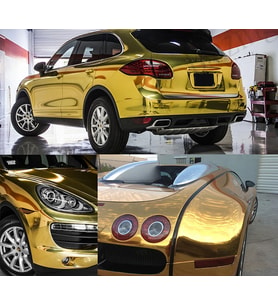 Gold Altın Varak Su Geçirmez Araç Motor mobilya Folyosu 122cmX2Mt