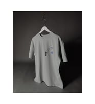 Okçu Baskılı Unisex Oversize Tişört – %100 Pamuk Terletmeyen T-shirt (Gri)