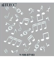 ARTDECO STENCİL 30X30CM NOTALAR 183