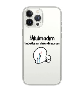 Iphone 12 PRO Uyumlu Yıkılmadım Tasarımlı Şeffaf Telefon Kılıfı