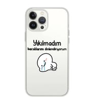 Iphone 12 PRO Uyumlu Yıkılmadım Tasarımlı Şeffaf Telefon Kılıfı