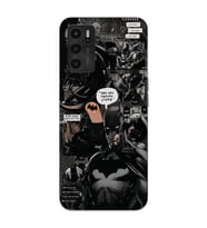 Oppo A16 / A55 Uyumlu Batman Aesthetic Tasarımlı Şeffaf Telefon Kılıfı