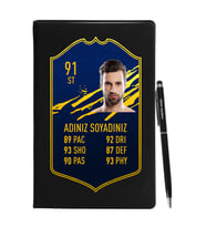 Kişiye Özel Fut Kart Defter Kalem Seti