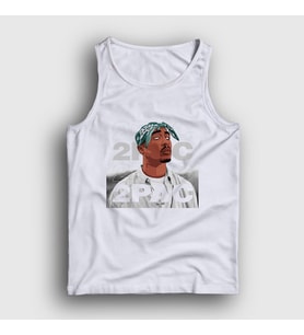 Presmono Unisex Beyaz 2pac Tupac Shakur Atlet 45417tt