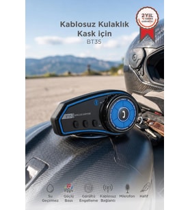 Torima İtercom Motorsiklet Bluetooth Kask İnterkom Kulaklık BT35 Siyah