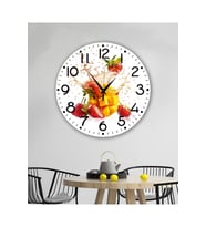 bilge Tasarım retro Duvar Saati 35 x 35 CM (Çok Renkli)