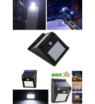 Sensörlü Solar Duvar Lambası 20 Ledli