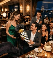 Koni Club Modern Erkek Hediye Konisi 21– Papyonlu & Deri Aksesuar Seti