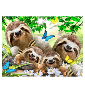 Prime 3D Tembel Hayvan Pelüş ve Selfie 48 Parça Puzzle 15804