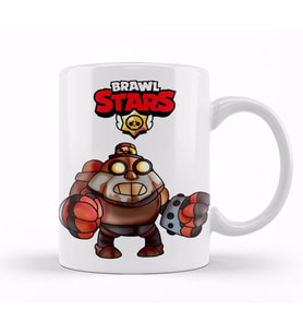 Brawl  Stars  Mecha  Spike   Kupa Bardak Porselen