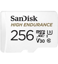 SanDisk High Endurance 256GB 100/40MB/s microSDXC C10 V30 Adaptörlü Hafıza Kartı SDSQQNR-256G-GN6IA