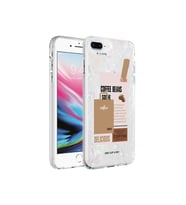 Apple iPhone 7 Plus Uyumlu Kılıf Mermer Desenli Zore Marbello Kapak (Kahverengi)