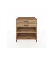 Kronos Şifonyer Tek Raflı 2 Çekmeceli 88x59x96 Çam-Çam