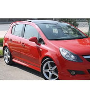 Opel Corsa D OPC Line Yan Marşpiyel Seti Mat Siyah 2006 2007 2008 2009 2010 2011 2012 2013 2014