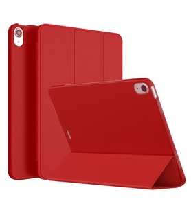 Apple iPad Air 11inç M2/M3 2025-2024 Kılıf Arkası Silikon Smart Case (Kırmızı)