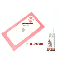 Tkgz İPhone 13 Arka Pil Batarya Kapağı (CAM+B-7000) GOLD