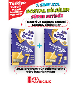 7. Sınıf Sosyal Bilgiler Süper Set Soru Bankam + Çalışma Kitabım Yeni