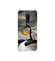 PrintiFy Xiaomi Redmi 8 ile Uyumlu Simya Serisi Sarmal Yolculuk Tasarımlı Uv Baskılı Köşe Korumalı Antişok Kılıf