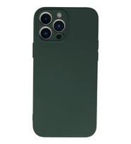 iPhone 13 Pro Kılıf Nano içi Kadife Silikon - Koyu Yeşil