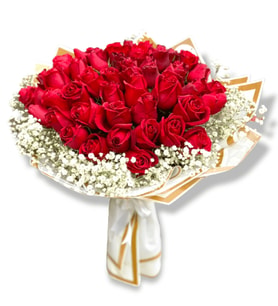 Love Kırmızı Gül Demeti