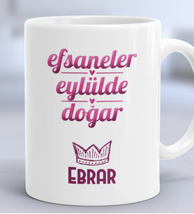 Kişiye Özel Başak Terazi Burcu Hediye Kupa Bardak Doğum Günü Hediyesi (Beyaz)