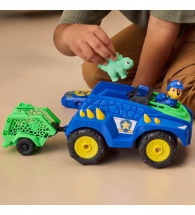 PAW Patrol Dino Movie Uzaktan Kumandalı Köpekçik Kaçış Arabası ve Karakter Figürü Oyun Seti