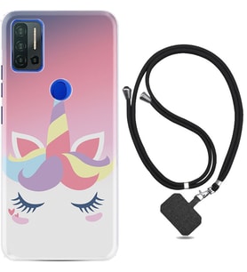 Reeder P13 Blue Max Pro Kılıf Desenli İpli Askılı Sweety Unicorn 1737