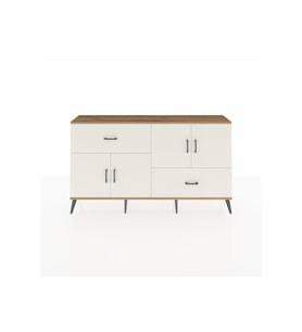 Arges Konsol 3 Raflı 2 Çekmeceli 4 Kapaklı 176x30x99 Çam-Aytaşı