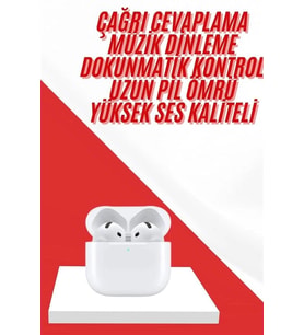4.Nesil Bluetooth Kulaklık Yüksek Ses Kaliteli Dokunmatik Kontrol Özellikli