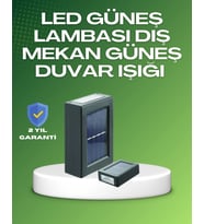 Dış Mekan Güneş Paneli İle Aydınlatma Lambası