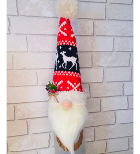 Yılbaşı Şan Cücesi Şişe Süsü Gnome