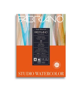 Fabriano Watercolour Studio Suluboya Blok 300 gr. 28x35,6 cm. 50 yp. Sıcak Basım 