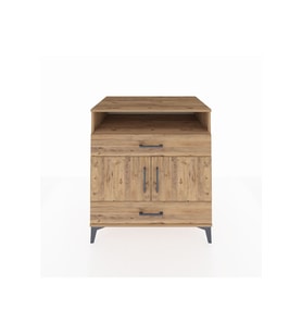 Kronos Şifonyer 2 Raflı 2 Çekmeceli 2 Kapaklı 88x59x96 Çam-Çam