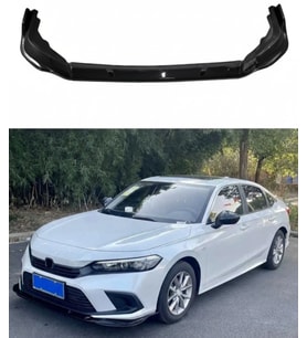Honda Civic FE 2022 3 Parça Ön Lip 🚘  Dayanıklı Plastik, Sportif Tasarım, Kolay Montaj (Standart)