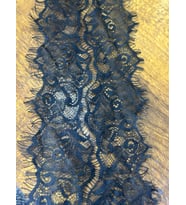 300X12 CM SAKALLI SİYAH GÜPÜR ŞERİT DİKİŞ GİYİM AKSESUARI