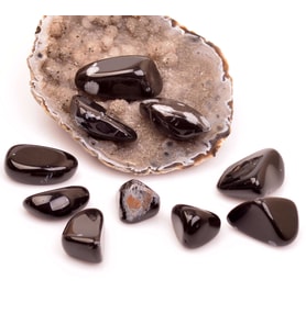 Obsidyen Taşı Kütle - Kar Tanesi Obsidyen