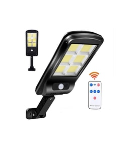 2 Adet Güneş Enerjili Hareket Sensörlü Kumandalı 3 Modlu Led Bahçe Sokak Lambası (Beyaz)