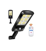 2 Adet Güneş Enerjili Hareket Sensörlü Kumandalı 3 Modlu Led Bahçe Sokak Lambası (Beyaz)