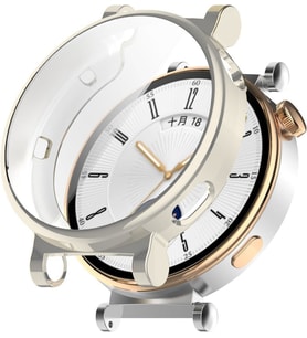 Huawei Watch GT 5 41mm Sert PC Kasa ve Ekran Koruyucu (42/46mm Uyumlu Değildir) (Siy.Byz.Kareli Dsn.)