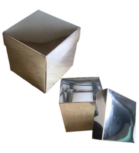 Komple Karton Kutu 10X10x10 (10 Adet )  Gümüş