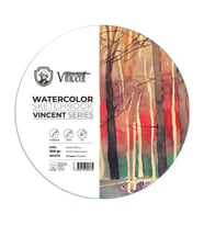 Vincent Watercolor Sketchbook White Daire Suluboya Blok 300 gr 30 cm 10 Sayfa 