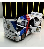 1:24  BMW M3 1988 E30 DTM  Sesli Çek Bırak Işıklı Metal Diecast Model Araba Beyaz Renk